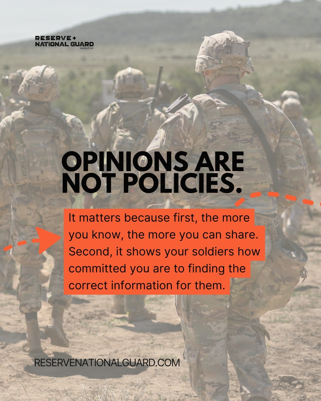Editorial graphic for 6 Essential Leadership Lessons Learned in the Army Reserve, slide 2